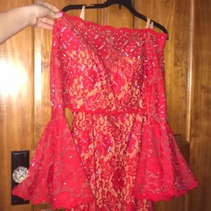Beautiful red prom dress